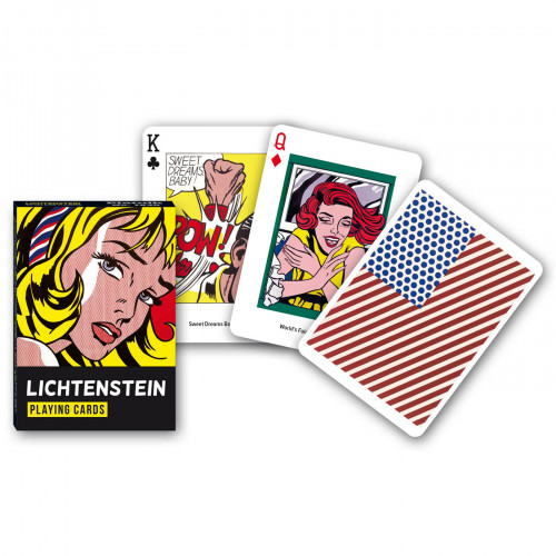 Carti de joc de colectie Piatnik, cu tema "Roy Lichtenstein"